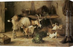 Guest's Canvas Paintings - Uninvited Guests by Edgar Hunt