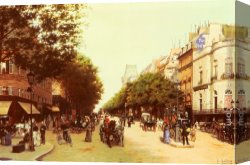 La Varenne De St. Hilaire Canvas Paintings - Le Boulevard Des Italiens by Edmond Grandjean