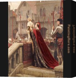Edmund Blair Leighton Canvas Paintings - A Little Prince Likely in Time to Bless a Royal Throne by Edmund Blair Leighton