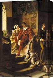 Edmund Blair Leighton Canvas Paintings - Duty by Edmund Blair Leighton