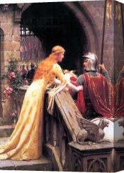 Edmund Blair Leighton Canvas Paintings - God Speed by Edmund Blair Leighton