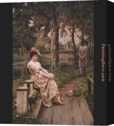 Edmund Blair Leighton Canvas Paintings - Off by Edmund Blair Leighton