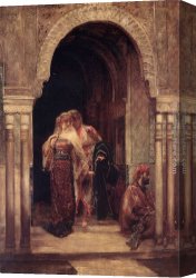 Wilhelm Canvas Paintings - The Fugitives by Edouard Frederic Wilhelm Richter