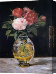 Edouard Manet Canvas Paintings - Bouquet of Flowers by Edouard Manet