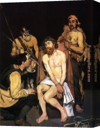 A Rank Soldier of The 7th Hussar Regiment Canvas Paintings - Jesus Mocked by the Soldiers by Edouard Manet
