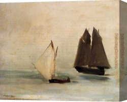 Edouard Manet Canvas Paintings - Seascape by Edouard Manet