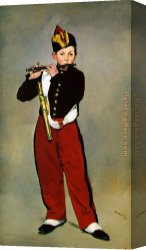 Edouard Manet Canvas Paintings - The Fifer by Edouard Manet