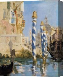 Venice Canvas Paintings - The Grand Canal Venice by Edouard Manet