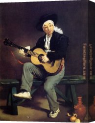 The Guitar 1918 Canvas Paintings - The Guitar Player by Edouard Manet