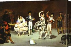 Spanish Town Canvas Paintings - The Spanish Ballet by Edouard Manet