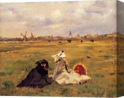 Edouard Manet Canvas Paintings - The Swallows by Edouard Manet