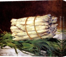 Bunch Canvas Paintings - A Bunch Of Asparagus by Eduard Manet