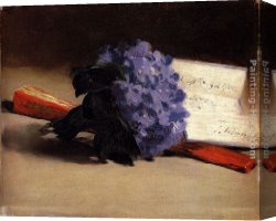 Violets Canvas Paintings - Bouquet Of Violets by Eduard Manet