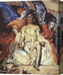 Dead Christ Attended by Two Angels Canvas Paintings - Christ with Angels by Eduard Manet