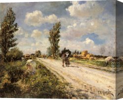 Eduardo Leon Garrido Canvas Paintings - A Summer Day by Eduardo Leon Garrido