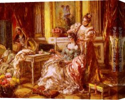 Eduardo Leon Garrido Canvas Paintings - Preparing for the Ball by Eduardo Leon Garrido