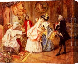 The Arrival Canvas Paintings - The Arrival by Eduardo Leon Garrido