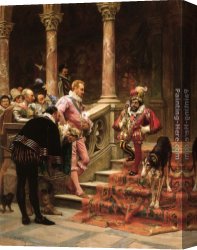 King's Canvas Paintings - The Favourite Of The King by Eduardo Zamacois y Zabala