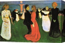 Dance Canvas Paintings - The Dance Of Life by Edvard Munch