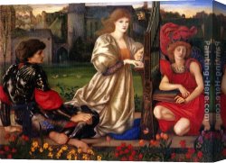 Burne-jones Canvas Paintings - Le Chant d'Amour by Edward Burne-Jones