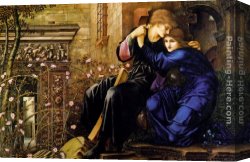 Burne-jones Canvas Paintings - Love Among the Ruins by Edward Burne-Jones