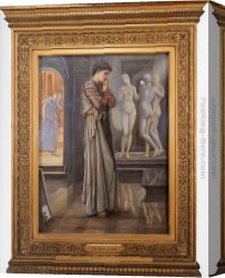 Heart Canvas Paintings - Pygmalion and the Image I - The Heart Desires by Edward Burne-Jones