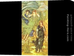Burne-jones Canvas Paintings - Sponsa de Libano by Edward Burne-Jones