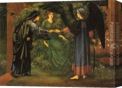 Heart Canvas Paintings - The Heart of the Rose by Edward Burne-Jones