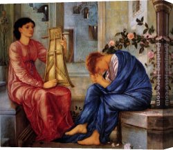 Burne-jones Canvas Paintings - The Lament by Edward Burne-Jones