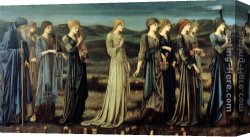 Burne-jones Canvas Paintings - The Wedding of Psyche by Edward Burne-Jones