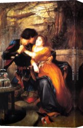 Paolo Canvas Paintings - Paolo and Francesca by Edward Charles Halle