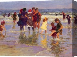 Day) Canvas Paintings - A July Day by Edward Henry Potthast