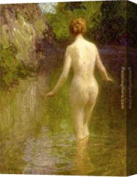 Nude Canvas Paintings - Nude by Edward Henry Potthast