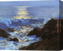 Count Henry I of Nassau with His Bride Canvas Paintings - Seascape Moonlight by Edward Henry Potthast