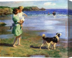 Edward Ladell Canvas Paintings - Summer Pleasures by Edward Henry Potthast