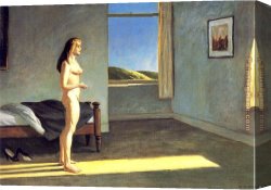 Fun in The Sun VIII Canvas Paintings - A Woman in the Sun by Edward Hopper