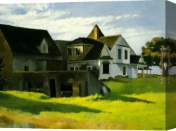 Edward Ladell Canvas Paintings - Cape Cod Afternoon by Edward Hopper