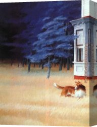 An Evening in Prague Canvas Paintings - Cape Cod Evening detail by Edward Hopper