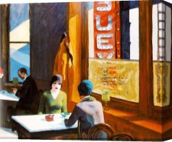 Edward Ladell Canvas Paintings - Chop Suey by Edward Hopper