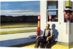 The Beatles @ Abbey Road Canvas Paintings - Four Lane Road by Edward Hopper