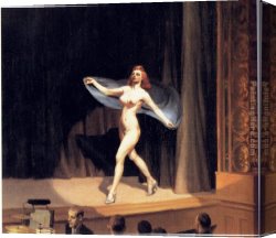 The Puppet Show Canvas Paintings - Girlie Show by Edward Hopper