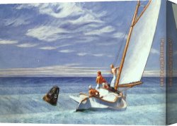 Edward Ladell Canvas Paintings - Ground Swell by Edward Hopper