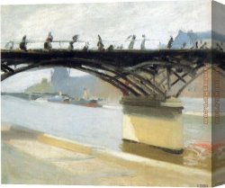 La Varenne De St. Hilaire Canvas Paintings - Les Pont des Arts by Edward Hopper