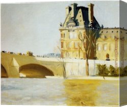 Les Roses Et Jasmin Dans Le Vase De Delft Canvas Paintings - Les Pont Royal by Edward Hopper