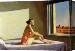 Fun in The Sun VIII Canvas Paintings - Morning Sun by Edward Hopper