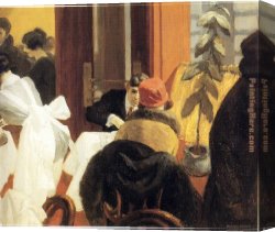 The Spirit of New York Canvas Paintings - New York Restaurant by Edward Hopper