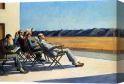 Fun in The Sun VIII Canvas Paintings - People In The Sun by Edward Hopper