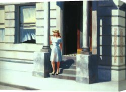 Edward Ladell Canvas Paintings - Summertime by Edward Hopper