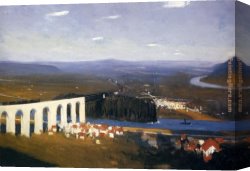 Seine Canvas Paintings - Valley Of The Seine by Edward Hopper