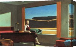 Edward Ladell Canvas Paintings - Western Motel by Edward Hopper